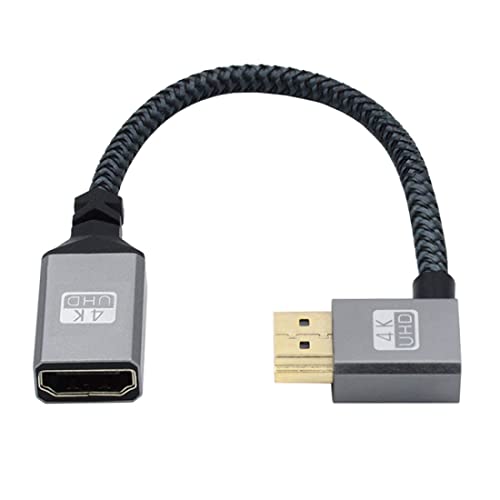 chenyang HDMI 1.4 Kabel,HDMI Typ A Stecker auf Buchse Verlängerungskabel Stecker 90 Grad links abgewinkelt von chenyang