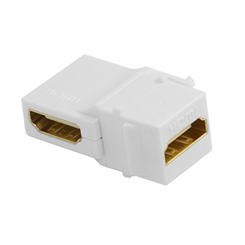 chenyang HDMI 1.4 Keystone Jack Snap-in Buchse auf Buchse Koppler Adapter für Wandplatte Weiß von chenyang