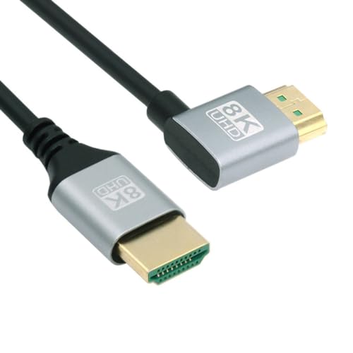 chenyang HDMI 2.1 Kabel HDMI Typ A Stecker auf Stecker 8K 4K HDTV 90 Grad rechtwinkliges Verlängerungskabel 1.0M von chenyang