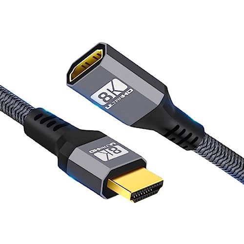 chenyang HDMI 2.1 Kabel HDMI UHD 8K 60hz 4K 120hz 48Gbs Stecker auf Buchse Verlängerungskabel mit Audio 3D HDMI Kabel 0.3M von chenyang