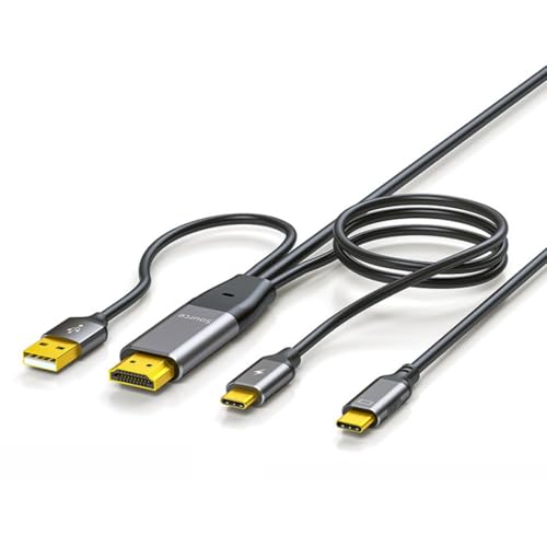 chenyang HDMI auf USB C Kabel 4k@60Hz mit USB Stromversorgung unterstützt Touch-Display für Host verbunden mit tragbarem Bildschirm/VR-Brille 6,56 Fuß/2,0 m chenyang HDMI auf USB C Kabel 4k@60Hz mit USB Stromversorgung unterstützt Touch-Display für Host verbunden mit tragbarem Bildschirm/VR-Brille 6,56 Fuß/2,0 m von chenyang