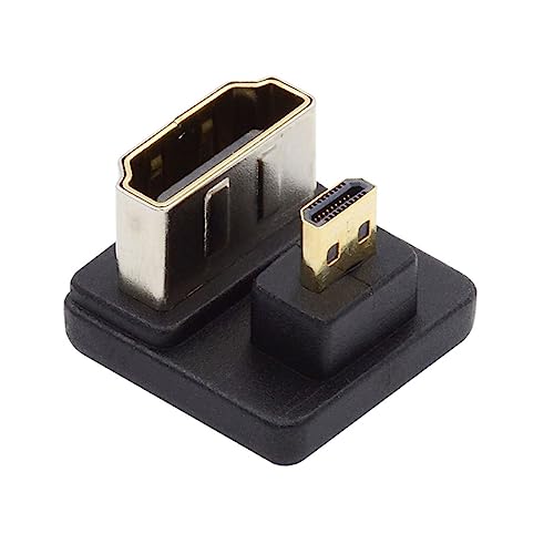 chenyang Micro HDMI 1.4 Stecker,HDMI Buchse zu Micro HDMI Stecker spart 360 Grad abwärts gewinkelte U Form Back Extension Adapter von chenyang