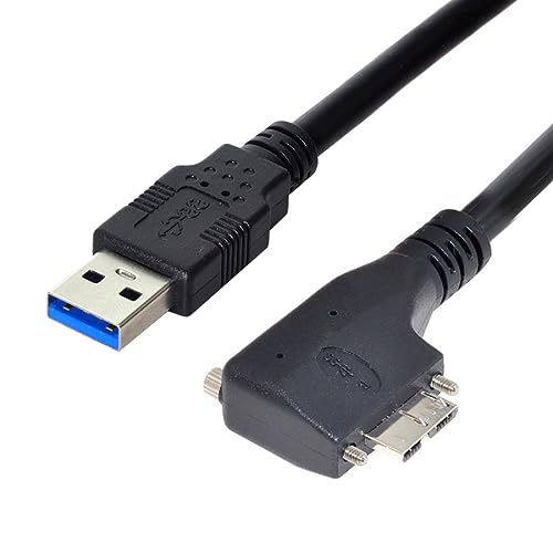 chenyang Micro USB 3.0 Kabel USB 3.0 Stecker auf Micro B Stecker 90 Grad nach links abgewinkeltes Datenübertragungs Verlängerungskabel mit Montageplattenschrauben 1.2M chenyang Micro USB 3.0 Kabel USB 3.0 Stecker auf Micro B Stecker 90 Grad nach links abgewinkeltes Datenübertragungs Verlängerungskabel mit Montageplattenschrauben 1.2M von chenyang