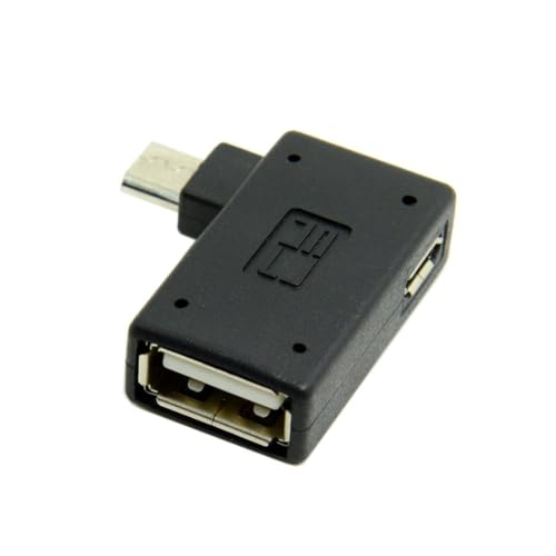 chenyang Micro USB OTG Adapter Micro USB auf USB 2.0 90 Grad Rechtwinkelwandleradapter mit USB Strom für Telefon Tablet von chenyang