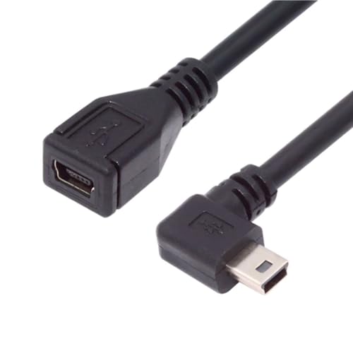 chenyang Mini USB Verlängerungskabel, USB 2.0 Mini USB 5 polig Stecker auf Buchse 90 Grad nach links abgewinkelt Strom/Lade/Datenübertragungs Verlängerungskabel Adapter 0.3M für Dashcam/GPS/Mikrofon chenyang Mini USB Verlängerungskabel, USB 2.0 Mini USB 5 polig Stecker auf Buchse 90 Grad nach links abgewinkelt Strom/Lade/Datenübertragungs Verlängerungskabel Adapter 0.3M für Dashcam/GPS/Mikrofon von chenyang