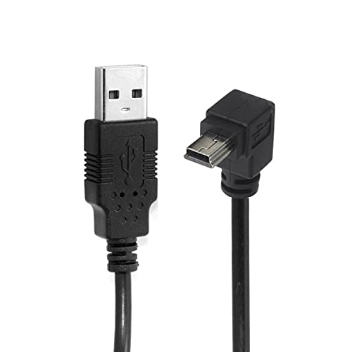 chenyang Mini USB auf USB Kabel,USB Typ A Stecker auf Mini USB 5Pin Stecker 90 Grad UP abgewinkelte Daten Ladekabel 50cm von chenyang