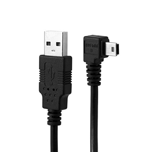 chenyang Mini USB auf USB Kabel,USB Typ A Stecker auf Mini USB 5Pin Stecker rechtwinklig 90 Grad Daten Ladekabel 50cm von chenyang