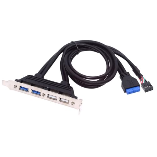 chenyang Motherboard 9/10Pin & 19/20Pin auf 2 USB 2.0 & 2 USB 3.0 Gehäuserückwandkabel 0.5M mit 12cm PCI-E Slothalterung chenyang Motherboard 9/10Pin & 19/20Pin auf 2 USB 2.0 & 2 USB 3.0 Gehäuserückwandkabel 0.5M mit 12cm PCI-E Slothalterung von chenyang