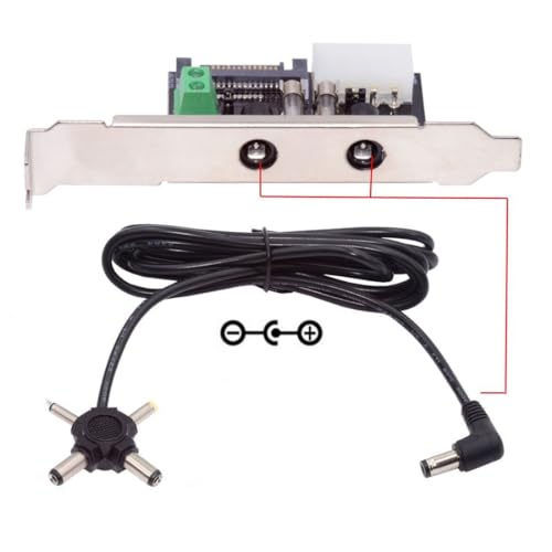 chenyang Motherboard SATA/IDE Power zu DC 12V/5V Jumper Netzteil Adapter Konverter mit 12cm PCI-E Halterung von chenyang