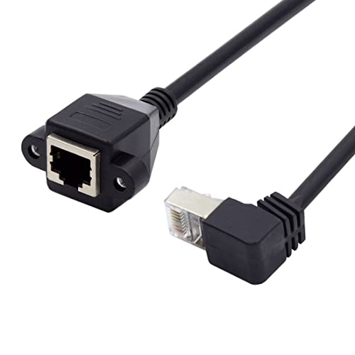 chenyang Netzwerk-Verlängerungskabel um 90 Grad abgewinkelt 30cm STP UTP Kategorie-5e-Stecker auf Buchse Schalttafelausschnitt für LAN Ethernet Netzwerk chenyang Netzwerk-Verlängerungskabel um 90 Grad abgewinkelt 30cm STP UTP Kategorie-5e-Stecker auf Buchse Schalttafelausschnitt für LAN Ethernet Netzwerk von chenyang