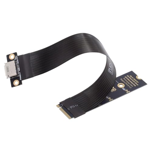 chenyang Oculink SFF-8612 zu PCI-E 4.0 NVME M.2 M-Key Host Ribbon Flex Verlängerungskabeladapter unterstützt 2230/2242/2260/2280 für externe Grafikkarte und SSD von chenyang