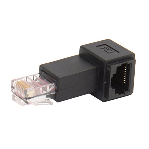 chenyang RJ45 8P8C FTP STP UTP Cat 5e Lan Ethernet Network Extension Connector Adapter 90 Degree Left Angled von chenyang