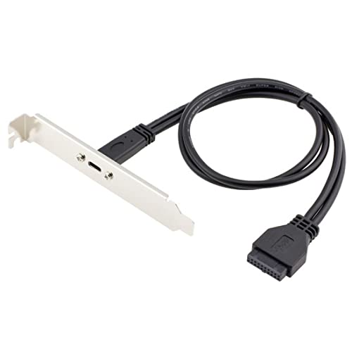 chenyang USB 3.0 19Pin Motherboard Header auf USB 3.1 Typ C USB C Buchse Adapterkabel mit Halterung 40cm von chenyang