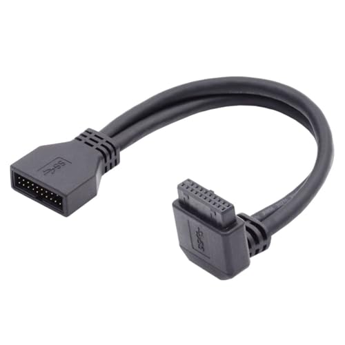 chenyang USB 3.0 20Pin 19Pin Motherboard 90 Degree Down Angled Extension Cable 5Gbps von chenyang