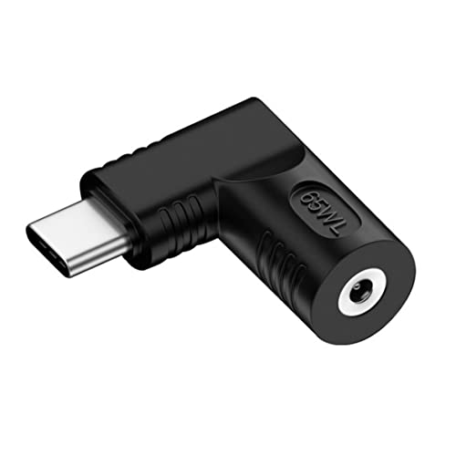 chenyang USB C 65W Stecker,DC Jack 4.0x1.3mm Eingang auf USB Typ C 90 Grad abgewinkelter Netzstecker Ladeadapter für Laptop Telefon von chenyang