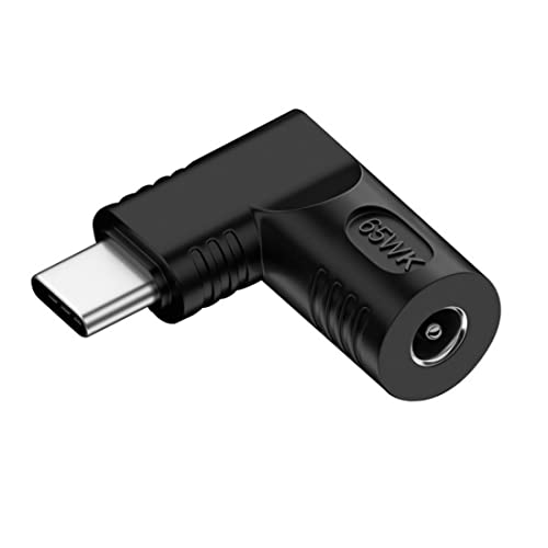 chenyang USB C 65W Stecker,DC Jack 4.0x1.7mm Eingang auf USB Typ C 90 Grad abgewinkelter Netzstecker Ladeadapter für Laptop Telefon von chenyang