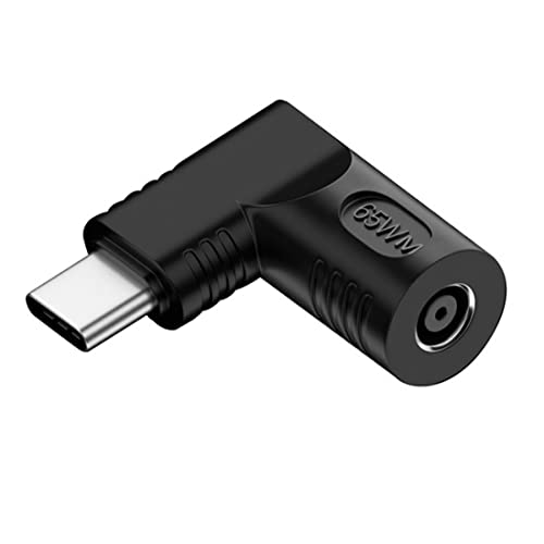 chenyang USB C 65W Stecker,DC Jack 4.5x3.0mm Eingang auf USB Typ C 90 Grad abgewinkelter Netzstecker Ladeadapter für Laptop Telefon von chenyang