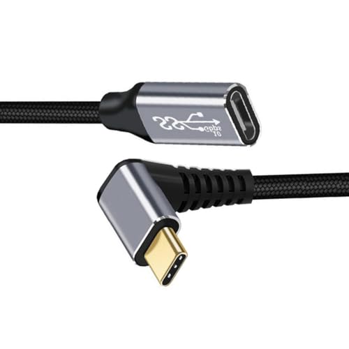 chenyang USB C Kabel USB 3.1 Typ C Stecker auf Buchse 90 Grad nach oben abgewinkeltes Verlängerungsdatenkabel 10 Gbit/s 100W mit Hülle für Laptop Telefon 3.0M chenyang USB C Kabel USB 3.1 Typ C Stecker auf Buchse 90 Grad nach oben abgewinkeltes Verlängerungsdatenkabel 10 Gbit/s 100W mit Hülle für Laptop Telefon 3.0M von chenyang