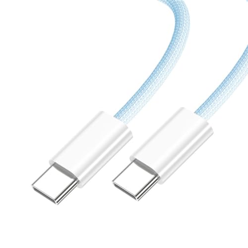 chenyang USB C Nylon geflochtenes Kabel, USB C Stecker zu Stecker 480 Mbit/s Datenübertragung PD 27W/65W schnelles Ladekabel Blau 1.0M chenyang USB C Nylon geflochtenes Kabel, USB C Stecker zu Stecker 480 Mbit/s Datenübertragung PD 27W/65W schnelles Ladekabel Blau 1.0M von chenyang
