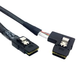 Daten-RAID-Kabel, ultraflach, 90 Grad links gewinkelt, Mini-SAS, 36-polig, SFF-8087 auf 8087, 80 cm, von ChenYang von chenyang