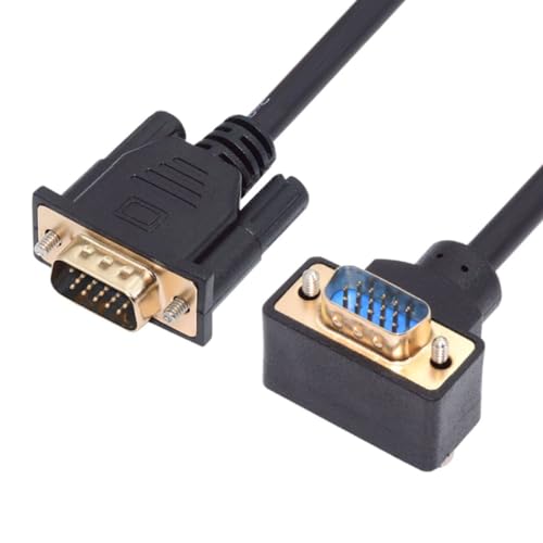chenyang VGA Kabel, VGA SVGA D-Sub HDB15Pin Stecker auf Buchse 90 Grad nach oben abgewinkelt Videografik Array Kabeladapter 3,28Fuß/1,0m für Monitor/Projektor/Grafik chenyang VGA Kabel, VGA SVGA D-Sub HDB15Pin Stecker auf Buchse 90 Grad nach oben abgewinkelt Videografik Array Kabeladapter 3,28Fuß/1,0m für Monitor/Projektor/Grafik von chenyang