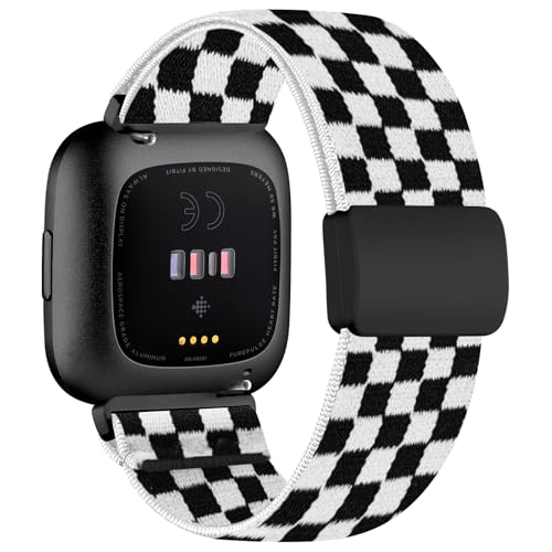 Chinbersky Elastisches Armband Kompatibel mit Fitbit Versa 2 Armband/Fitbit Versa Armband für Frauen Männer, mit Magnetisch Schließe Nylon Stoff Sport Ersatzband für Fitbit Versa 2/Versa/Versa Lite/SE Chinbersky Elastisches Armband Kompatibel mit Fitbit Versa 2 Armband/Fitbit Versa Armband für Frauen Männer, mit Magnetisch Schließe Nylon Stoff Sport Ersatzband für Fitbit Versa 2/Versa/Versa Lite/SE von chinbersky