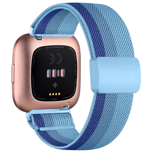 Chinbersky Elastisches Armband Kompatibel mit Fitbit Versa 2 Armband/Fitbit Versa Armband für Frauen Männer, mit Magnetisch Schließe Nylon Stoff Sport Ersatzband für Fitbit Versa 2/Versa/Versa Lite/SE Chinbersky Elastisches Armband Kompatibel mit Fitbit Versa 2 Armband/Fitbit Versa Armband für Frauen Männer, mit Magnetisch Schließe Nylon Stoff Sport Ersatzband für Fitbit Versa 2/Versa/Versa Lite/SE von chinbersky