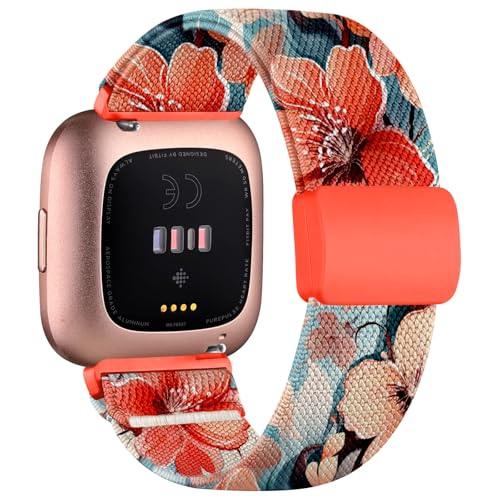 Chinbersky Elastisches Armband Kompatibel mit Fitbit Versa 2 Armband/Fitbit Versa Armband für Frauen Männer, mit Magnetisch Schließe Nylon Stoff Sport Ersatzband für Fitbit Versa 2/Versa/Versa Lite/SE Chinbersky Elastisches Armband Kompatibel mit Fitbit Versa 2 Armband/Fitbit Versa Armband für Frauen Männer, mit Magnetisch Schließe Nylon Stoff Sport Ersatzband für Fitbit Versa 2/Versa/Versa Lite/SE von chinbersky