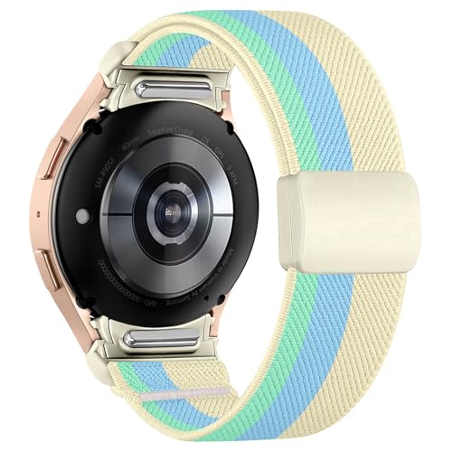 Chinbersky Elastisches Armband Kompatibel mit Samsung Galaxy Watch 7/6/5/4/FE Armband 40mm 44mm/Galaxy Watch 5 Pro/Galaxy Watch 6 4 Classic 43mm 47mm 42mm 46mm mit Magnetisch Schließe Sport Nylon Band Chinbersky Elastisches Armband Kompatibel mit Samsung Galaxy Watch 7/6/5/4/FE Armband 40mm 44mm/Galaxy Watch 5 Pro/Galaxy Watch 6 4 Classic 43mm 47mm 42mm 46mm mit Magnetisch Schließe Sport Nylon Band von chinbersky