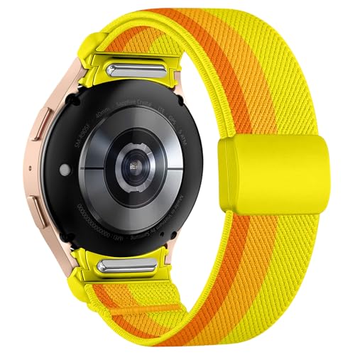 Chinbersky Elastisches Armband Kompatibel mit Samsung Galaxy Watch 7/6/5/4/FE Armband 40mm 44mm/Galaxy Watch 5 Pro/Galaxy Watch 6 4 Classic 43mm 47mm 42mm 46mm mit Magnetisch Schließe Sport Nylon Band Chinbersky Elastisches Armband Kompatibel mit Samsung Galaxy Watch 7/6/5/4/FE Armband 40mm 44mm/Galaxy Watch 5 Pro/Galaxy Watch 6 4 Classic 43mm 47mm 42mm 46mm mit Magnetisch Schließe Sport Nylon Band von chinbersky