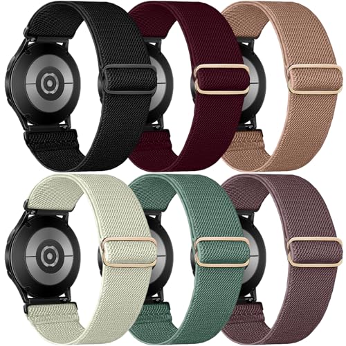 chinbersky 20mm Elastisches Nylon Armband für Samsung Galaxy Watch 5 Pro/Galaxy Watch 4/5/6 40mm 44mm/Watch 4 Classic 42mm 46mm/Galaxy Watch Active 2 40mm 44mm/Watch 3 41mm,für Garmin Vivoactive 3 von chinbersky