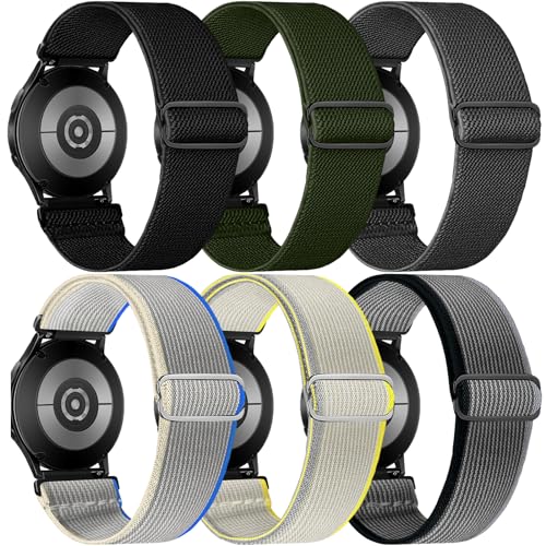 chinbersky 20mm Elastisches Nylon Armband für Samsung Galaxy Watch 5 Pro/Galaxy Watch 4/5/6 40mm 44mm/Watch 4 Classic 42mm 46mm/Galaxy Watch Active 2 40mm 44mm/Watch 3 41mm,für Garmin Vivoactive 3 von chinbersky