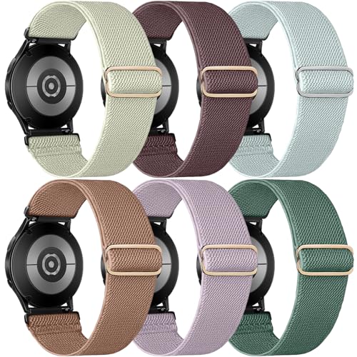 chinbersky 20mm Elastisches Nylon Armband für Samsung Galaxy Watch 5 Pro/Galaxy Watch 4/5/6 40mm 44mm/Watch 4 Classic 42mm 46mm/Galaxy Watch Active 2 40mm 44mm/Watch 3 41mm,für Garmin Vivoactive 3 von chinbersky