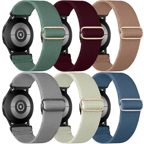 chinbersky 20mm Elastisches Nylon Armband für Samsung Galaxy Watch 5 Pro/Galaxy Watch 4/5/6 40mm 44mm/Watch 4 Classic 42mm 46mm/Galaxy Watch Active 2 40mm 44mm/Watch 3 41mm,für Garmin Vivoactive 3 von chinbersky