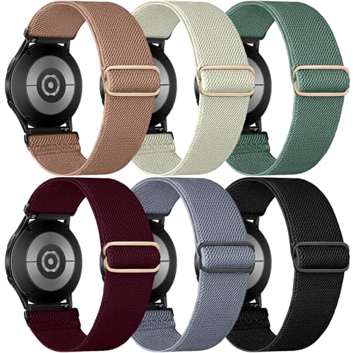 chinbersky 20mm Elastisches Nylon Armband für Samsung Galaxy Watch 5 Pro/Galaxy Watch 4/5/6 40mm 44mm/Watch 4 Classic 42mm 46mm/Galaxy Watch Active 2 40mm 44mm/Watch 3 41mm,für Garmin Vivoactive 3 von chinbersky