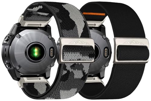 chinbersky 26mm Nylon Armband für Garmin Fenix 6x/5x/7x Armband,Stoff Verstellbares Dehnbare Ersatzband für Garmin Fenix 5X Plus, Fenix 6X Pro,Fenix3,Fenix3 HR, Descent MK1/Mk2/ Mk2S,Enduro/Enduro 2 chinbersky 26mm Nylon Armband für Garmin Fenix 6x/5x/7x Armband,Stoff Verstellbares Dehnbare Ersatzband für Garmin Fenix 5X Plus, Fenix 6X Pro,Fenix3,Fenix3 HR, Descent MK1/Mk2/ Mk2S,Enduro/Enduro 2 von chinbersky