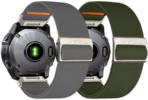 chinbersky 26mm Nylon Armband für Garmin Fenix 6x/5x/7x Armband,Stoff Verstellbares Dehnbare Ersatzband für Garmin Fenix 5X Plus, Fenix 6X Pro,Fenix3,Fenix3 HR, Descent MK1/Mk2/ Mk2S,Enduro/Enduro 2 chinbersky 26mm Nylon Armband für Garmin Fenix 6x/5x/7x Armband,Stoff Verstellbares Dehnbare Ersatzband für Garmin Fenix 5X Plus, Fenix 6X Pro,Fenix3,Fenix3 HR, Descent MK1/Mk2/ Mk2S,Enduro/Enduro 2 von chinbersky