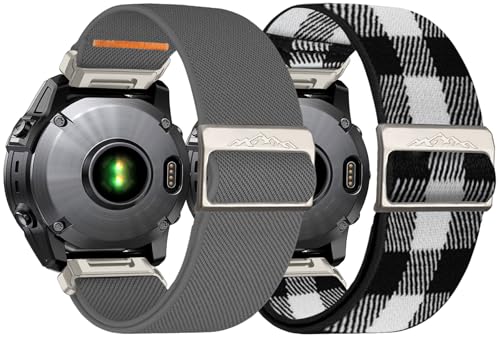 chinbersky 26mm Nylon Armband für Garmin Fenix 6x/5x/7x Armband,Stoff Verstellbares Dehnbare Ersatzband für Garmin Fenix 5X Plus, Fenix 6X Pro,Fenix3,Fenix3 HR, Descent MK1/Mk2/ Mk2S,Enduro/Enduro 2 chinbersky 26mm Nylon Armband für Garmin Fenix 6x/5x/7x Armband,Stoff Verstellbares Dehnbare Ersatzband für Garmin Fenix 5X Plus, Fenix 6X Pro,Fenix3,Fenix3 HR, Descent MK1/Mk2/ Mk2S,Enduro/Enduro 2 von chinbersky