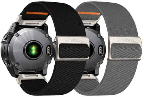 chinbersky 26mm Nylon Armband für Garmin Fenix 6x/5x/7x Armband,Stoff Verstellbares Dehnbare Ersatzband für Garmin Fenix 5X Plus, Fenix 6X Pro,Fenix3,Fenix3 HR, Descent MK1/Mk2/ Mk2S,Enduro/Enduro 2 chinbersky 26mm Nylon Armband für Garmin Fenix 6x/5x/7x Armband,Stoff Verstellbares Dehnbare Ersatzband für Garmin Fenix 5X Plus, Fenix 6X Pro,Fenix3,Fenix3 HR, Descent MK1/Mk2/ Mk2S,Enduro/Enduro 2 von chinbersky