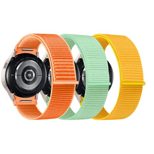 chinbersky 3 Stück Nylon Armband Kompatibel mit Samsung Galaxy Watch 7/6/5/4/FE Armband 40mm 44mm/Galaxy Watch 5 Pro Armband/Galaxy Watch 6 4 Classic Armband, Ein Klick Stoff Sport Loop Ersatzband chinbersky 3 Stück Nylon Armband Kompatibel mit Samsung Galaxy Watch 7/6/5/4/FE Armband 40mm 44mm/Galaxy Watch 5 Pro Armband/Galaxy Watch 6 4 Classic Armband, Ein Klick Stoff Sport Loop Ersatzband von chinbersky