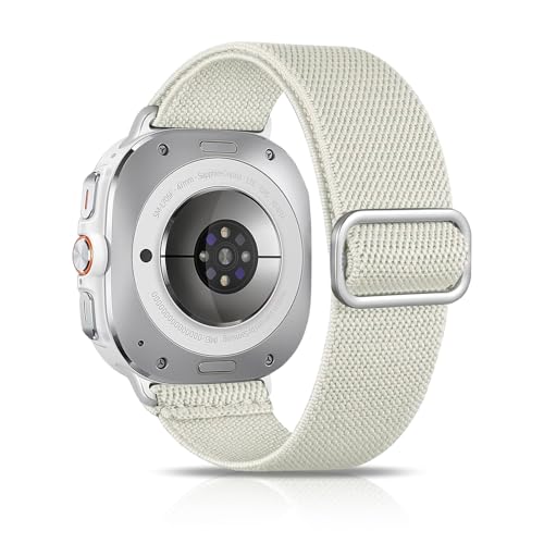 chinbersky Elastisches Nylon Armband Kompatibel mit Samsung Galaxy Watch Ultra Armbands 47mm (2024) Men/Women,Stoff Verstellbares Nylon Sport Ersatzarmband für Samsung Galaxy Watch Ultra von chinbersky
