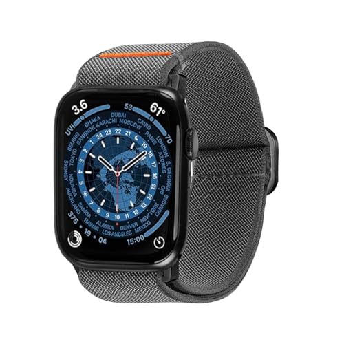 chinbersky Kompatibel mit Apple Watch Ultra 2/Ultra Armband 49mm 44mm 42mm 40mm 38mm, Weiches Verstellbares Ultra Armband, Nylon Armband Frauen und Männer für iWatch SE Series 9/8/7/6/5/4/3/2/1 von chinbersky