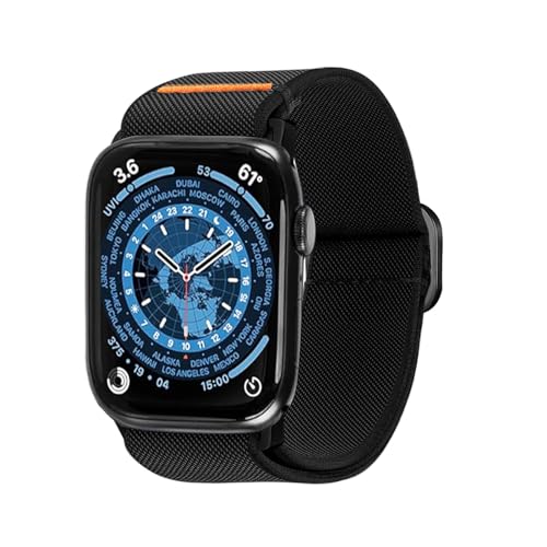 chinbersky Kompatibel mit Apple Watch Ultra 2/Ultra Armband 49mm 44mm 42mm 40mm 38mm, Weiches Verstellbares Ultra Armband, Nylon Armband Frauen und Männer für iWatch SE Series 9/8/7/6/5/4/3/2/1 von chinbersky