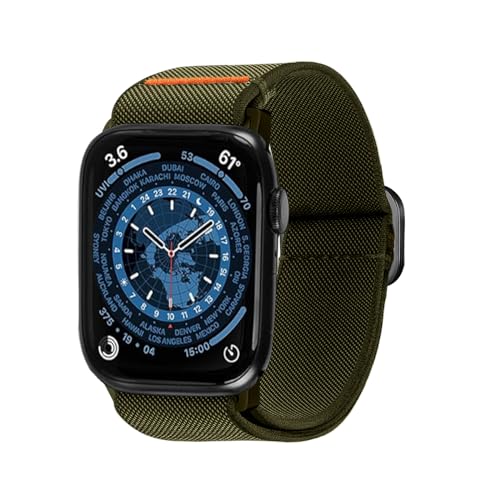 chinbersky Kompatibel mit Apple Watch Ultra 2/Ultra Armband 49mm 44mm 42mm 40mm 38mm, Weiches Verstellbares Ultra Armband, Nylon Armband Frauen und Männer für iWatch SE Series 9/8/7/6/5/4/3/2/1 von chinbersky