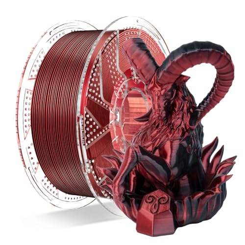 Chitu Systems Conjure Silk PLA 3D Drucker Filament, 1.75mm Dual Color Filament, Silk Rot Blau 3D Druck Filament 1KG/2.2lb (A-Magic PLA-4 in 1 Paket 4x200g) von chitu systems