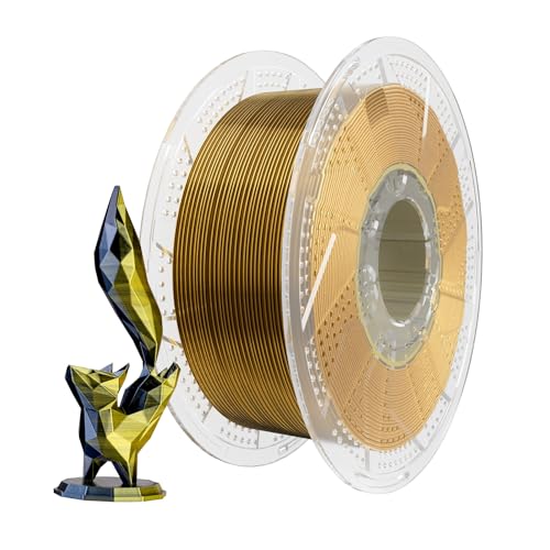 Chitu Systems Conjure Silk PLA 3D Drucker Filament, 1.75mm Dual Color Filament, Silk Schwarz Gold 3D Druck Filament 1KG/2.2lb von chitu systems