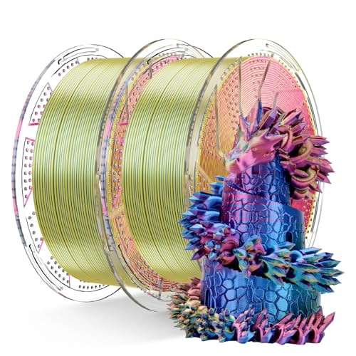 Chitu Systems Conjure Silk PLA 3D Drucker Filament, 1.75mm Tri-Color Filament, Silk Rot Gelb Blau 3D Druck Filament 2KG/4.4lb Chitu Systems Conjure Silk PLA 3D Drucker Filament, 1.75mm Tri-Color Filament, Silk Rot Gelb Blau 3D Druck Filament 2KG/4.4lb von chitu systems