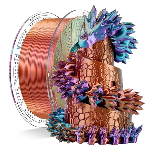 Chitu Systems Conjure Silk PLA Tricolor Filament, Lila-Orange-Himmelblau Filament, Durchmesser 1.75±0.02 mm 3D Drucker 1KG/2.2lb Chitu Systems Conjure Silk PLA Tricolor Filament, Lila-Orange-Himmelblau Filament, Durchmesser 1.75±0.02 mm 3D Drucker 1KG/2.2lb von chitu systems