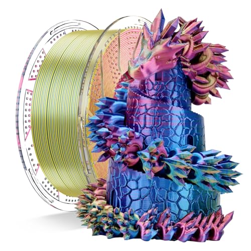 Chitu Systems Conjure Silk PLA Tricolor Filament, Rot-Gelb-Blau Filament, Durchmesser 1.75±0.02 mm 3D Drucker 1KG/2.2lb Chitu Systems Conjure Silk PLA Tricolor Filament, Rot-Gelb-Blau Filament, Durchmesser 1.75±0.02 mm 3D Drucker 1KG/2.2lb von chitu systems