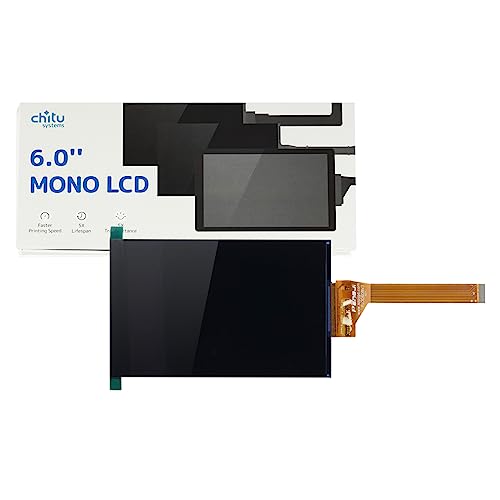 Chitu Systems für Elegoo Mars 2/Mars 2 pro Bildschirm Ersatz,Wechsel DXQ608-X04 zu PJ3D608V3 6.08 Zoll Monochrom LCD Bildschirm,2K Lichthärtung Druck mit 1620x2560 Auflösung von chitu systems